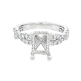 Herra Moti Platinum Hidden Halo Engagement Ring