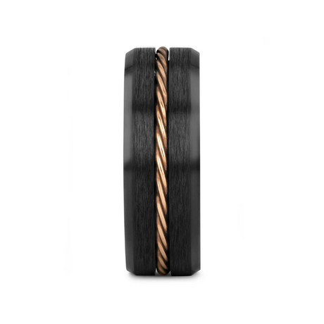 Thorsten Tungsten and Rose Gold Ring