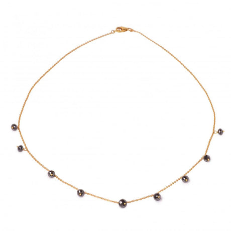 AGI Black Diamond Station Necklace