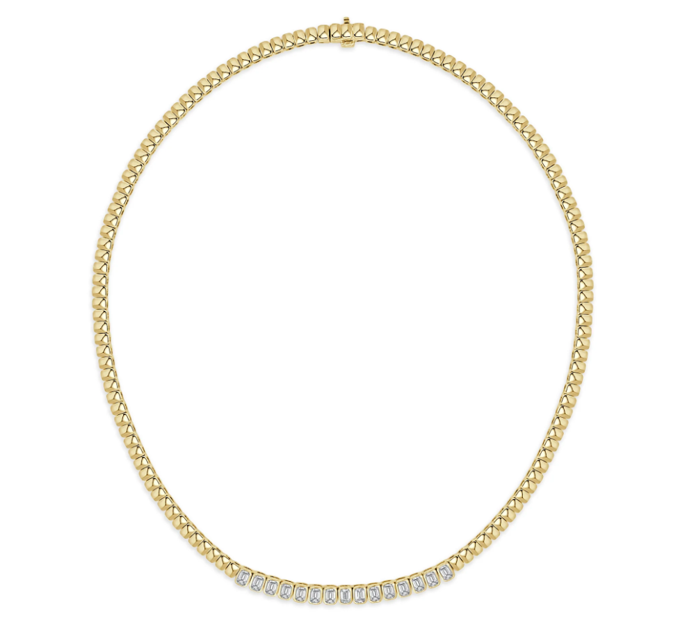 Sabrina Designs Emerald Cut Diamond Necklace