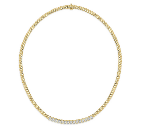 Sabrina Designs Emerald Cut Diamond Necklace