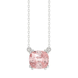Ethos Pink Lab Diamond Soliaire Pendant