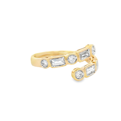 Herra Moti Diamond Bypass Ring