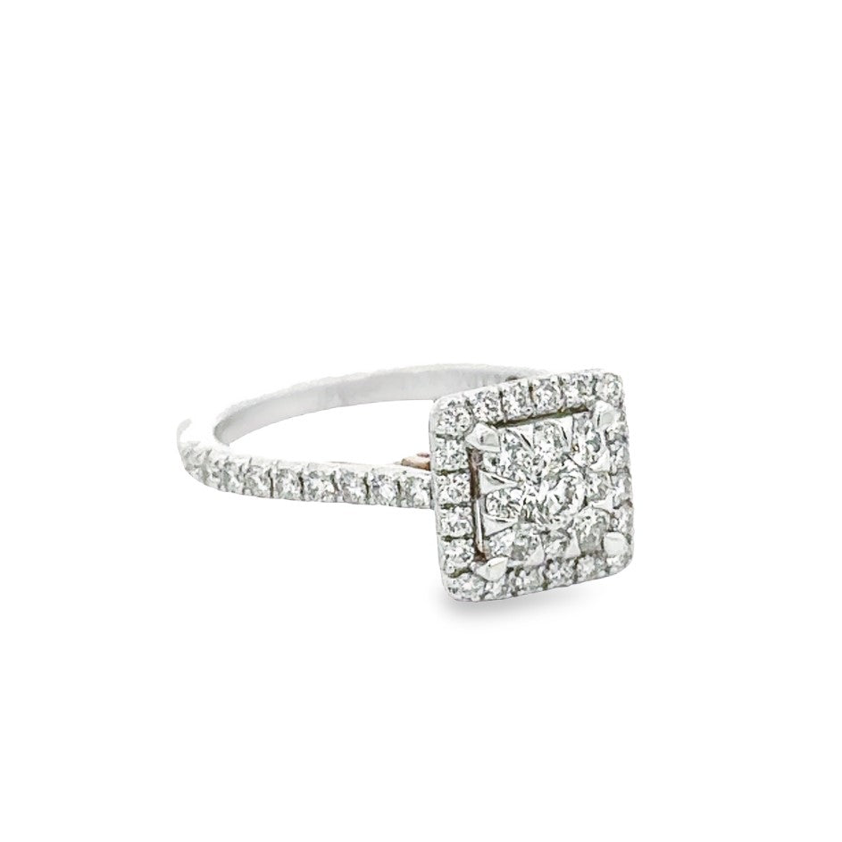 Diamond Cluster Engagement Ring