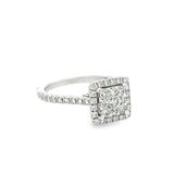 Diamond Cluster Engagement Ring