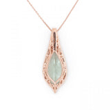 AGI Marquise Green Quartz Necklace
