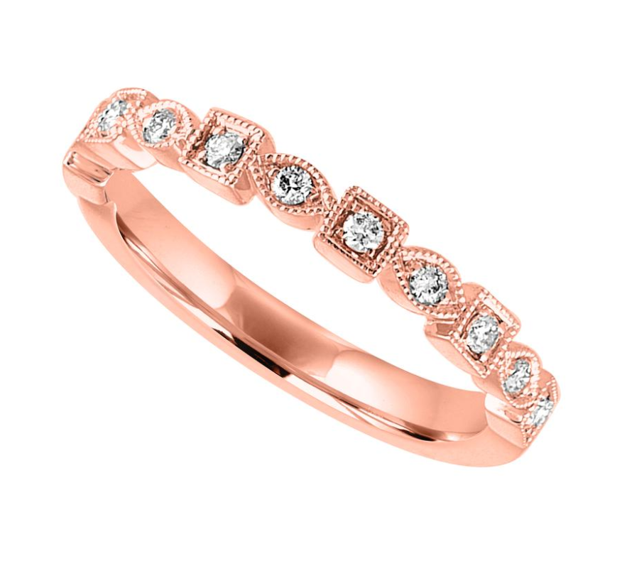 Nasbro Milgrain Diamond Anniversary Band