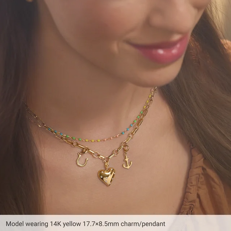 Stuller Gold Horseshoe Pendant
