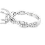 Herra Moti Platinum Hidden Halo Engagement Ring