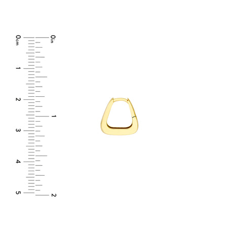 Midas Squared-Off Tapered Hoop Earrings