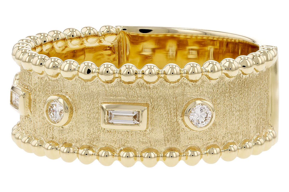 Allison Kaufman 
Satin Diamond Fashion Ring