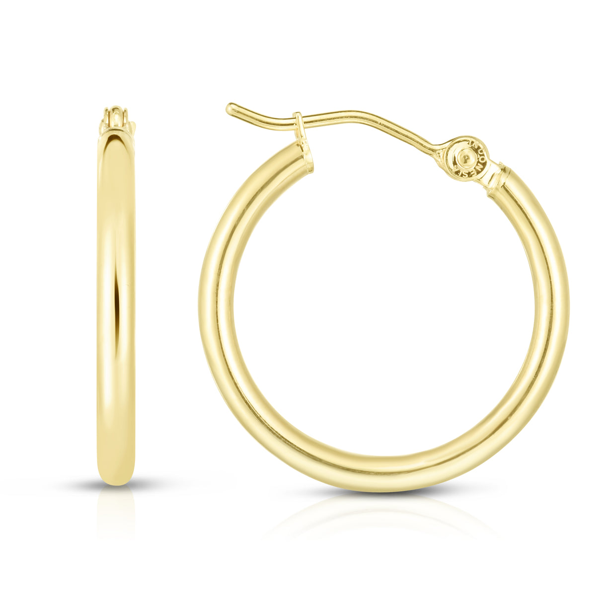 Polished Tube Hoops (20x2mm)
