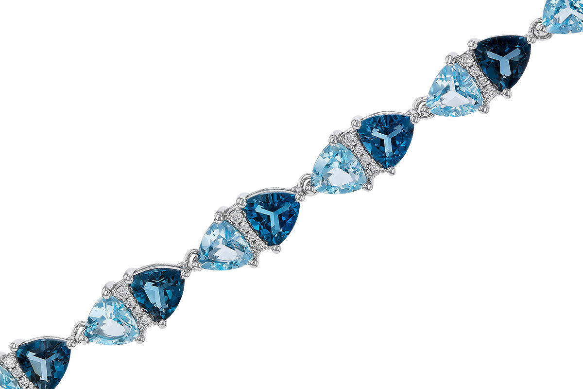 Allison Kaufman Blue Topaz Bracelet