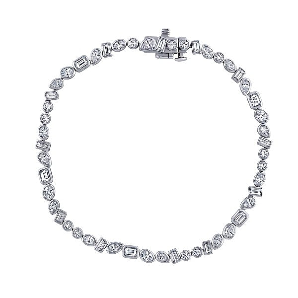 IJM Bezel Set Diamond Tennis Bracelet