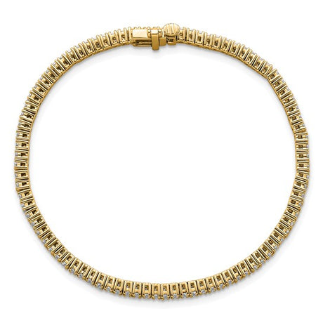 Quality Gold Lab Diamond Tennis Bracelet