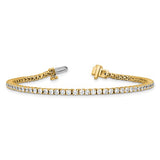 Quality Gold Lab Diamond Tennis Bracelet
