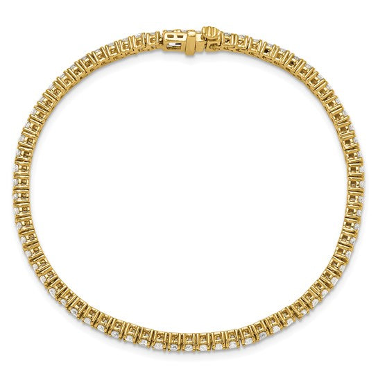 Quality Gold Lab Diamond Tennis Bracelet