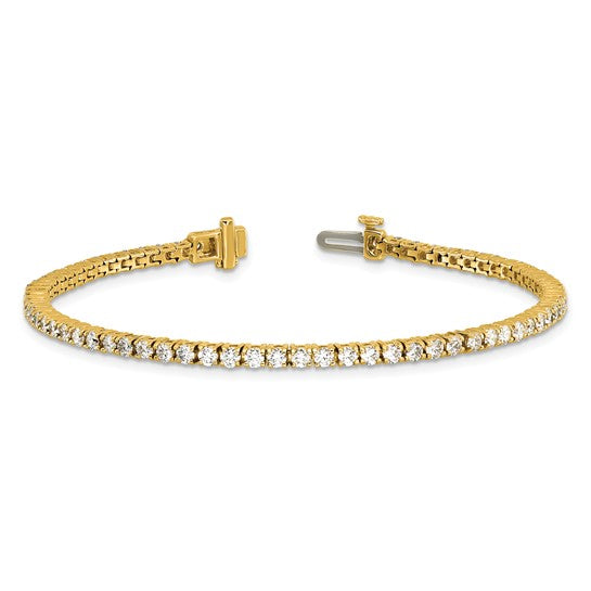 Quality Gold Lab Diamond Tennis Bracelet