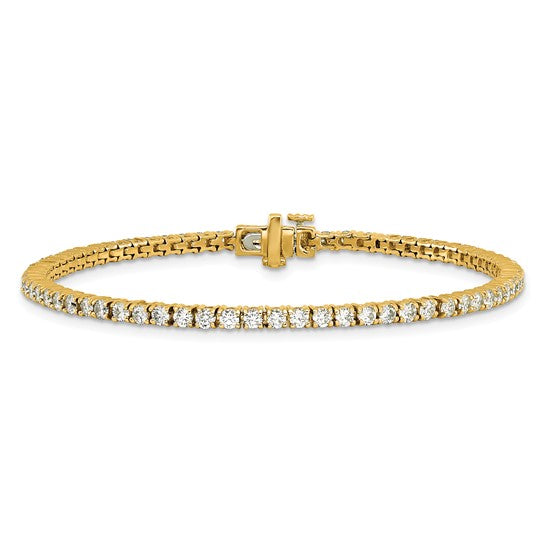 Quality Gold Lab Diamond Tennis Bracelet