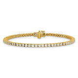 Quality Gold Lab Diamond Tennis Bracelet