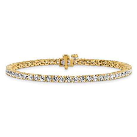Quality Gold Lab Diamond Tennis Bracelet