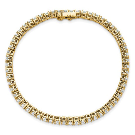Quality Gold Lab Diamond Tennis Bracelet