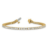 Quality Gold Lab Diamond Tennis Bracelet
