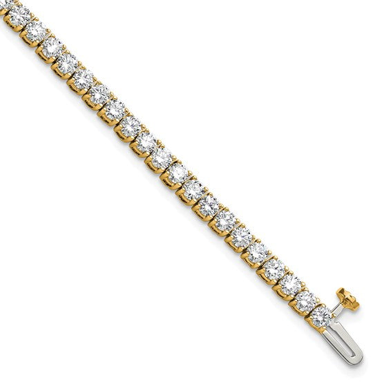 Quality Gold Lab Diamond Tennis Bracelet