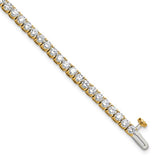 Quality Gold Lab Diamond Tennis Bracelet