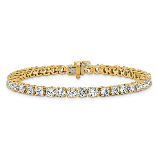 Quality Gold Lab Diamond Tennis Bracelet