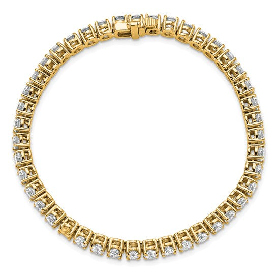Quality Gold Lab Diamond Tennis Bracelet