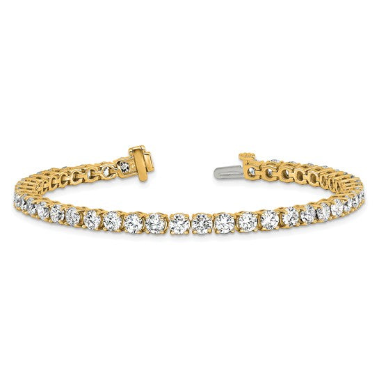 Quality Gold Lab Diamond Tennis Bracelet