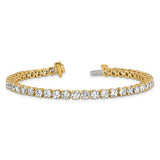 Quality Gold Lab Diamond Tennis Bracelet