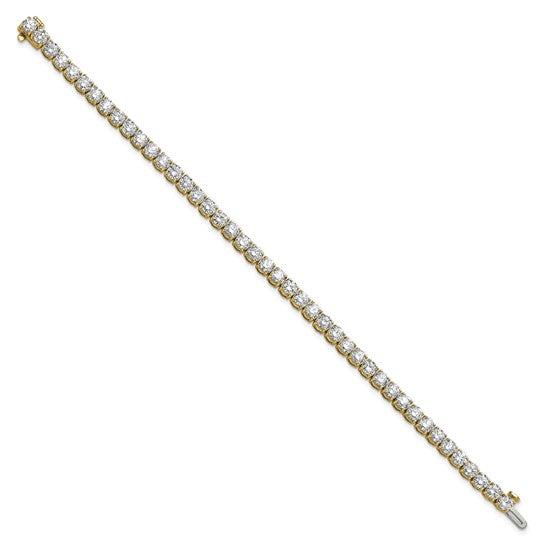 Quality Gold Lab Diamond Tennis Bracelet