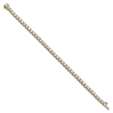 Quality Gold Lab Diamond Tennis Bracelet