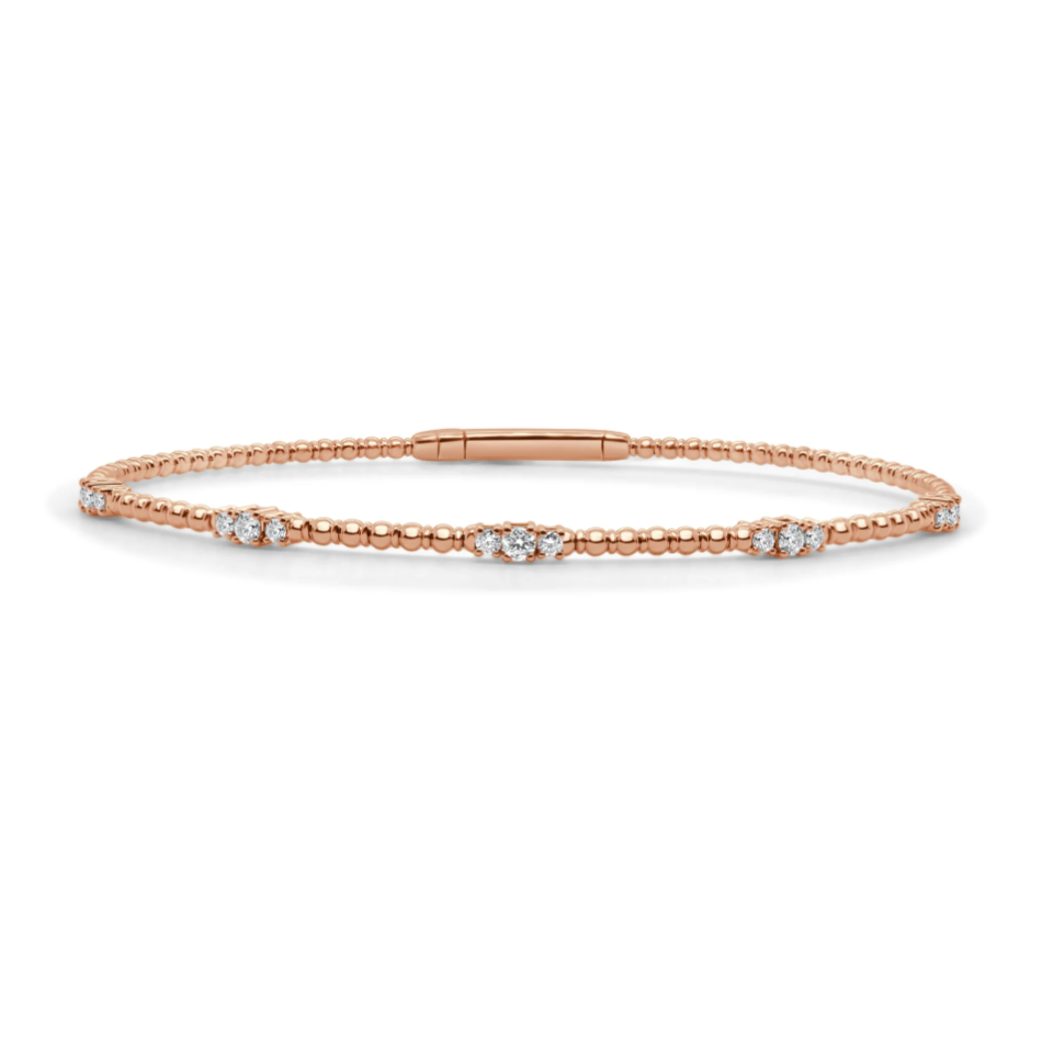 Sabrina Designs Beaded Diamond Station Bracelet