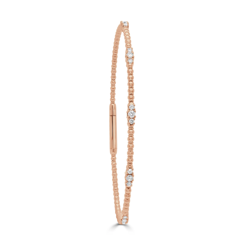 Sabrina Designs Beaded Diamond Station Bracelet