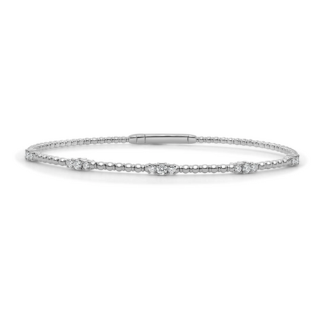 Sabrina Designs Beaded Diamond Station Bracelet