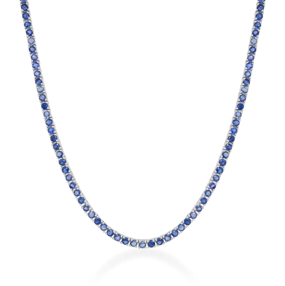 Sabrina Designs Sapphire Tennis Necklace