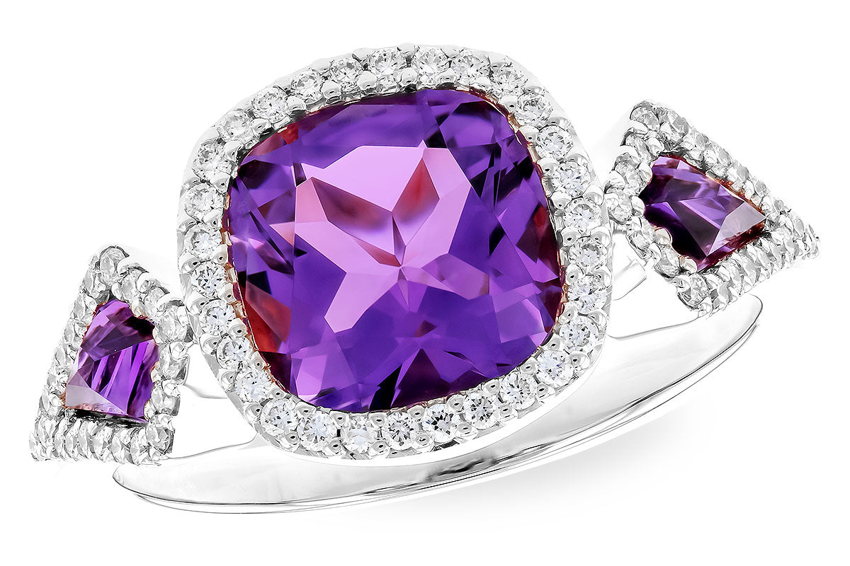 Allison Kaufman Amethyst Halo Pendant