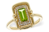 Allison Kaufman Peridot Halo Ring
