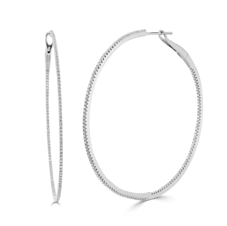 Sabrina Designs Diamond Hoop Earrings