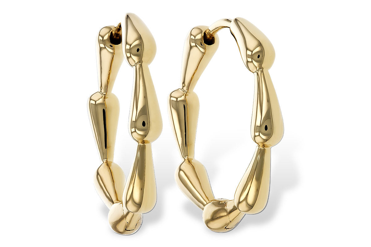 Allison Kaufman Bamboo Link Hoop Earrings