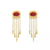 AGI Tourmaline & Diamond Dangle Earrings