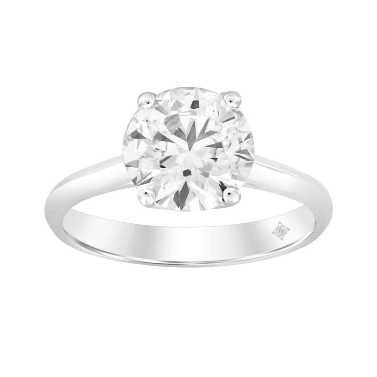 Ethos - Certified Lab Diamond Solitaire Engagement Ring 3.00ctw