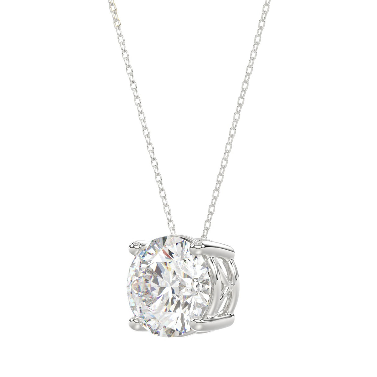 Ethos- Certified Lab Diamond Solitaire Pendant 3Ct