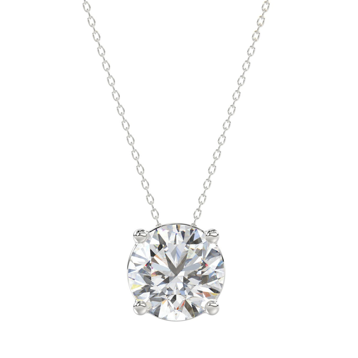 Ethos- Certified Lab Diamond Solitaire Pendant 3Ct