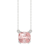 Ethos Pink Lab Diamond Soliaire Pendant