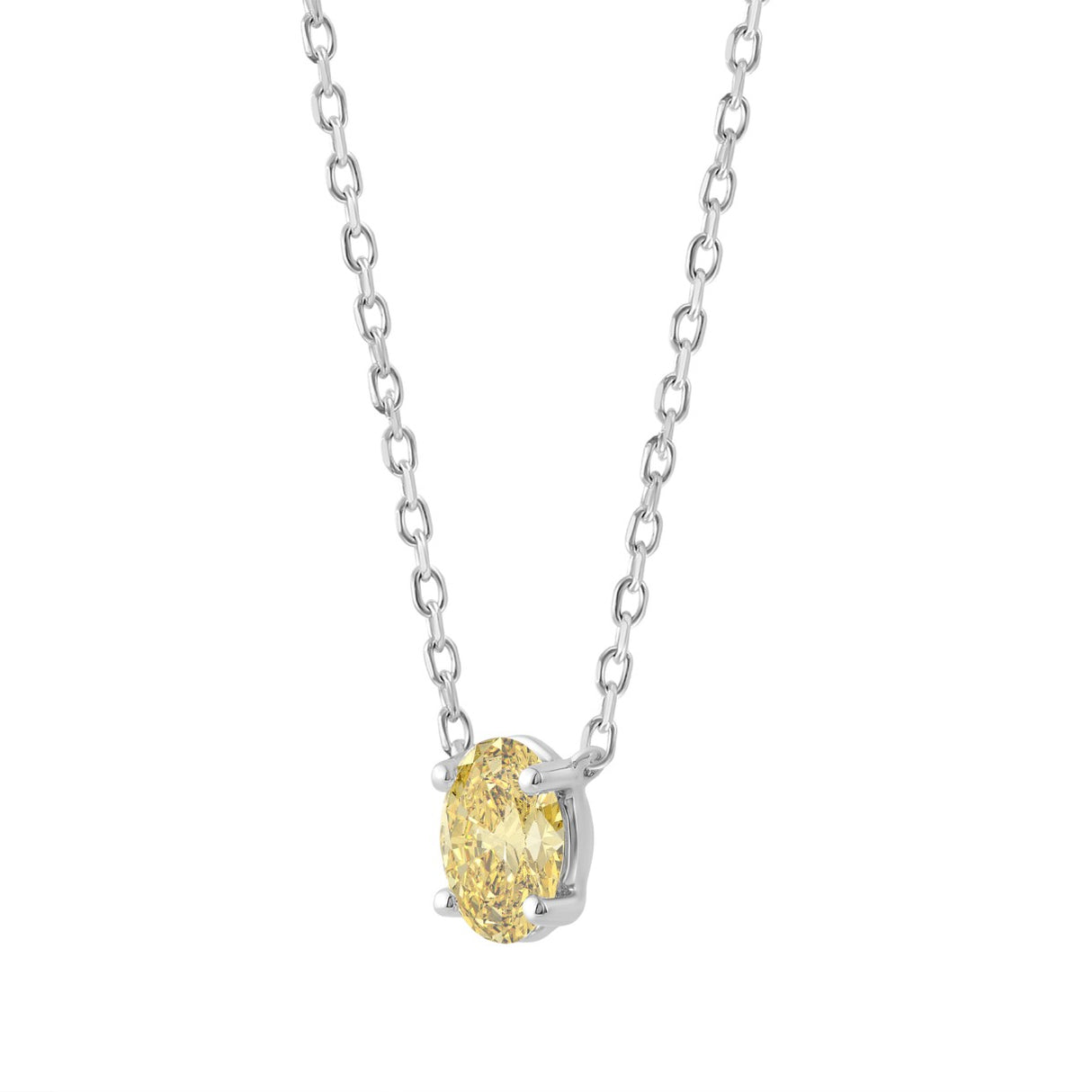 Ethos Yellow Diamond Solitaire Pendant