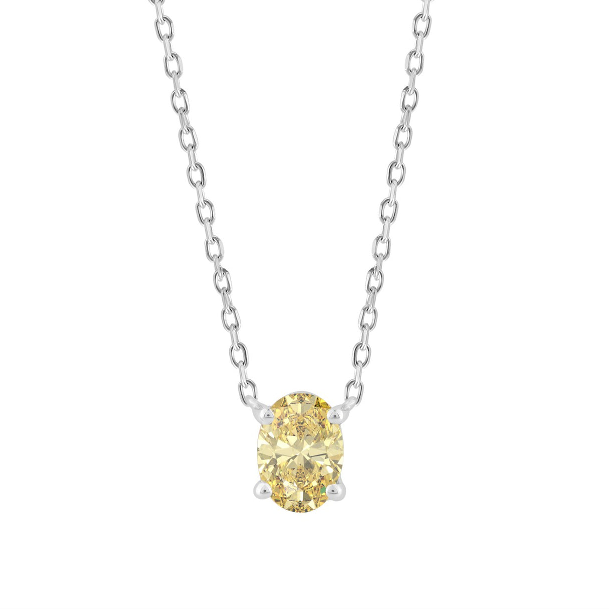 Ethos Yellow Diamond Solitaire Pendant
